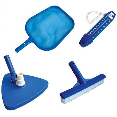 Уборочный комплект для бассейна Kokido Classic K058CBX (4 аксессуара) с Ø штанги 29,8 мм 25184 Уборочный комплект для бассейна Kokido Classic K058CBX (4 аксессуара) с Ø штанги 29,8 мм 25184