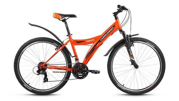 Велосипед горный FORWARD Dakota 26 2.0 26" 16,5" 21 ск. оранжевый матовый FORWARD Dakota 26 2.0 16,5