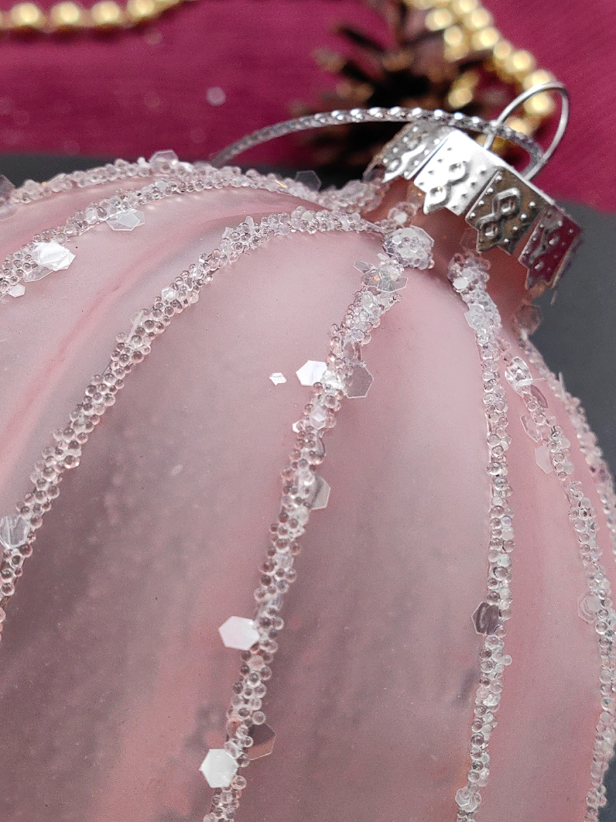 Шар жемчужно-розовый 8 см, стекло Merry Green MG24138 фото 3 Шар жемчужно-розовый 8 см, стекло Merry Green MG24138 фото 3