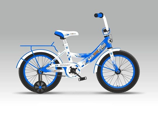 Велосипед детский MAXXPRO MAXXPRO-N20-1 14"  сине-белый MAXXPRO-14-6 (19) 