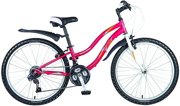 Велосипед горный хардтейл  Novatrack LADY 24" 12" красный 24SH18SV.LADY.12RD7 