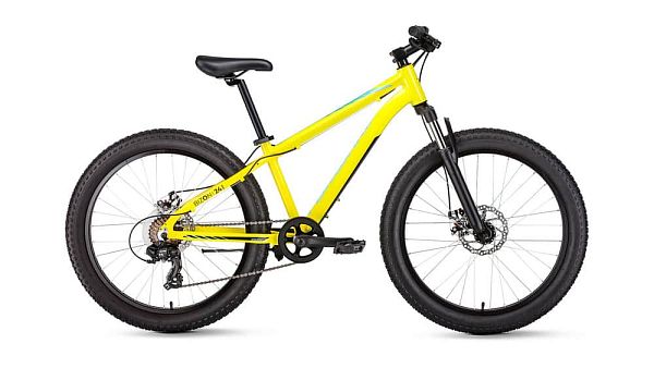 Велосипед Fat Bike FORWARD BIZON MINI 24" 13" желтый  2020