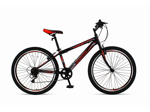 													Велосипед горный MAXXPRO KATAR 26" 14" 6 ск. черно-красный N2600-4 2021 фото 2
