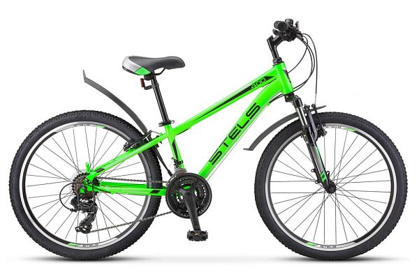 Велосипед горный STELS Navigator 400 V 24" 12" 21 ск. зеленый LU080942 