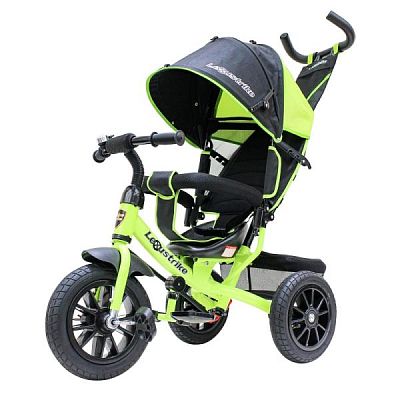Детский трехколесный велосипед с ручкой LEXUS Trike 950-N1210P-LGREEN-22 светло-зеленый (478)