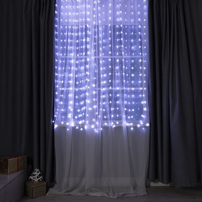 Светодиодный штора Роса SMART 2х2 м, цветной (RGB) 400 LED, 210 - управление  с мобильного устройств