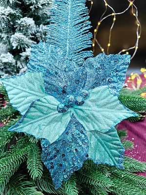 Цветок бирюза d  см Flo-12-50bir