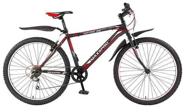 Велосипед горный MAXXPRO KATAR 26" 17,5" 6 ск. черно-красный Y104-H36127-1 
