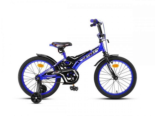 Велосипед детский  JetSet  18" 10,5" сине-черный JS-N1803 