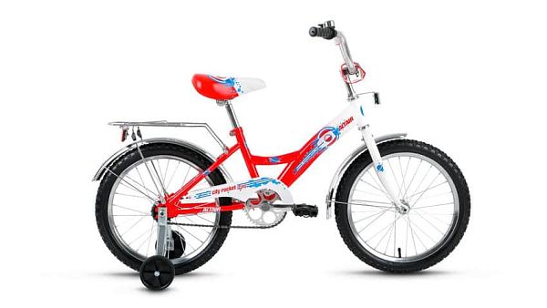 Велосипед детский ALTAIR City boy 18" 10,5" 1 ск. бело-красный глянцевый ALTAIR City boy 18 (2016)  