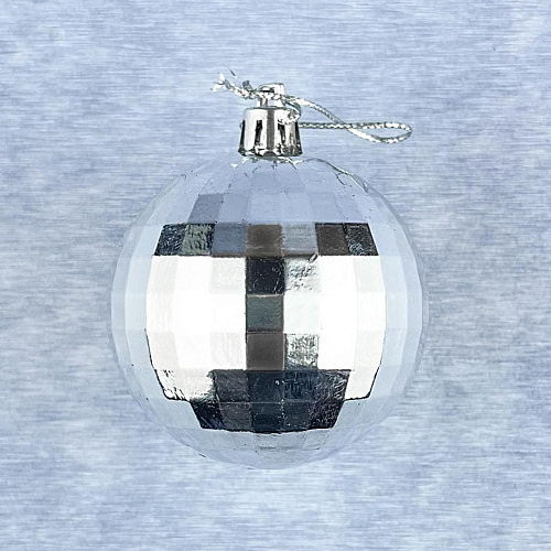 													Набор шаров 6 см 34 шт серебро MAS86SILVER фото 3