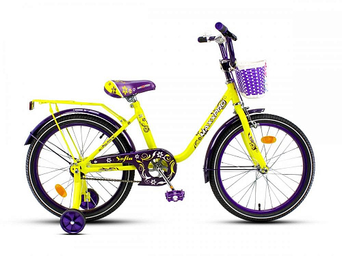 													Велосипед детский MAXXPRO SOFIA 20"  желто-фиолетовый SOFIA-20-4 