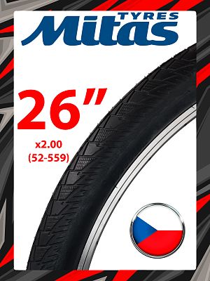 Велопокрышка Mitas 26"x2.00 (52-559) V99 CITYHOPPER 22 TPI черный 510952454012