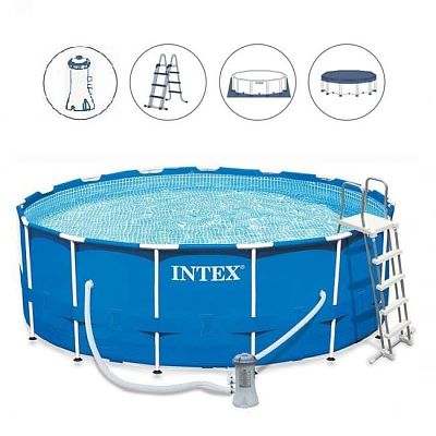 Бассейн каркасный Intex Metal frame 457x122 см, арт. 28242 Бассейн каркасный Intex Metal frame 457x122 см, арт. 28242