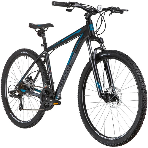 													Велосипед горный Stinger Graphite Evo 27.5" 18" 21 ск. черный 27AHD.GRAPHEVO.18BK0 2020