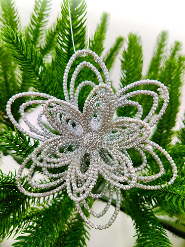 													Цветок серебристый d  см ZZ-44s