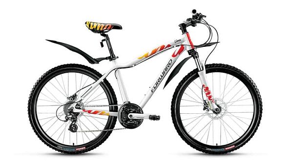 Велосипед горный FORWARD Lima 3.0 disc 26" 15" 24 ск. белый глянцевый FORWARD Lima 3.0 disc 15" белы
