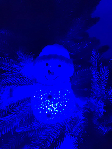 Снеговик 12 см голубой 27010Blue фото 2 Снеговик 12 см голубой 27010Blue фото 2