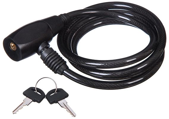 Замок с ключом STG , 8x1200мм, черный,  Х54005