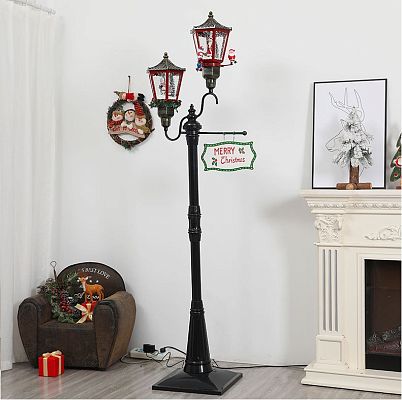 Имитация уличного фонаря муз. Д.Мороз и снеговик 190 см Р-7362