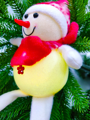 Снеговик 14 см красный 27010-1R1 фото 2 Снеговик 14 см красный 27010-1R1 фото 2