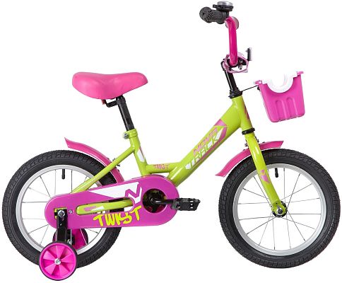 Велосипед детский  Novatrack TWIST 14" XS зеленый 141TWIST.GN20 2020