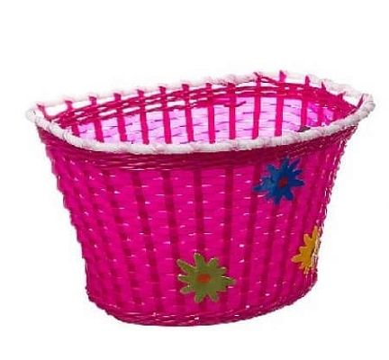 Велокорзина передняя STG HL-BS03 детская розовый X90002