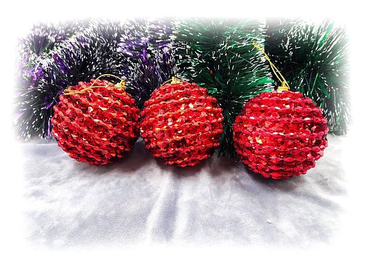 Набор шаров 8 см 3 шт  9920388