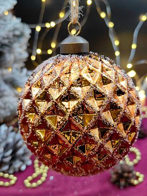 Шар арабский песок 10 см, стекло Merry Green MG24241