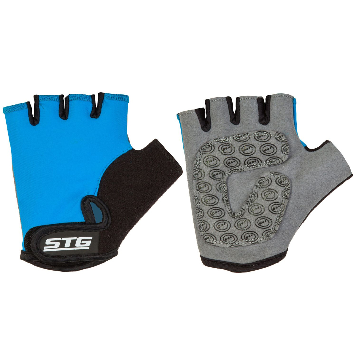 Велоперчатки STG 819 M черный, голубой Х87905-М фото 2 Велоперчатки STG 819 M черный, голубой Х87905-М фото 2