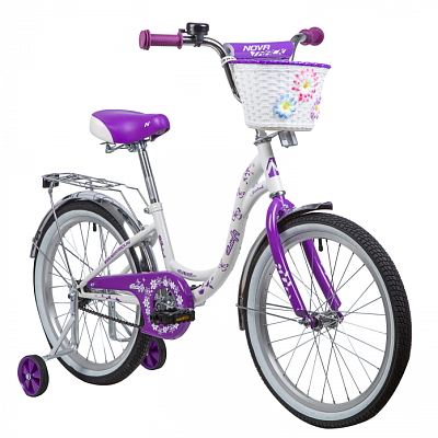 Велосипед детский  Novatrack BUTTERFLY 20"  бело-фиолетовый 207BUTTERFLY.WVL9 