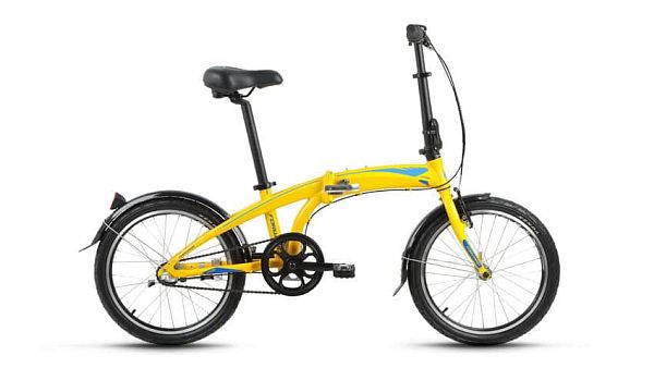 Велосипед городской складной FORWARD Omega 3.0 20" 11" 1 ск. желтый глянцевый FORWARD Omega 3.0 11" 