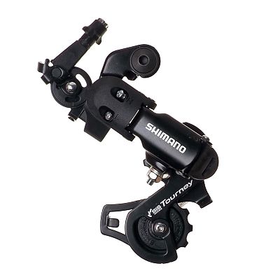 Переключатель задний Shimano Tourney RD-FT35A, 6/7/8 скоростей, на адаптер (петух), короткая (45 мм) Переключатель задний Shimano Tourney RD-FT35A, 6/7/8 скоростей, на адаптер (петух), короткая (45 мм)