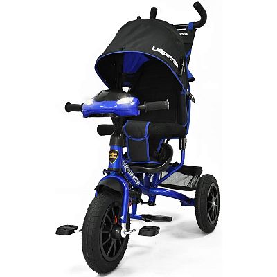 Детский трехколесный велосипед с ручкой LEXUS Trike 950M2-N1210P-BLUE-22 синий (485)