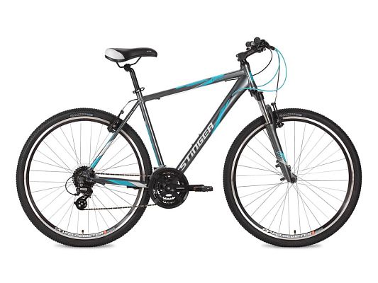 Велосипед горный Stinger Campus Std 52 28"/700c 23" 21 ск. серый 28AHV.CAMSTD.60GR8  Велосипед горный Stinger Campus Std 52 28"/700c 23" 21 ск. серый 28AHV.CAMSTD.60GR8