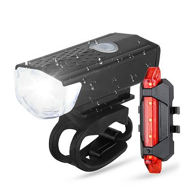 Комплект фонарей China DC-2218 ,  300/50 lumens, 3/4, аккумуляторный 1100 mAh/330 mAh DC-2218