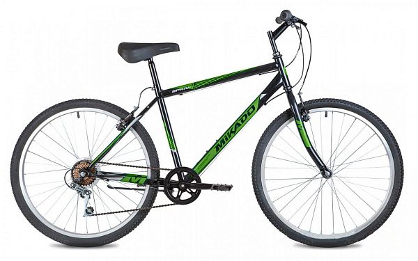 Велосипед горный MIKADO SPARK 1.0 26" 18"  ск. зеленый 26SHV.SPARK10.18GN1 