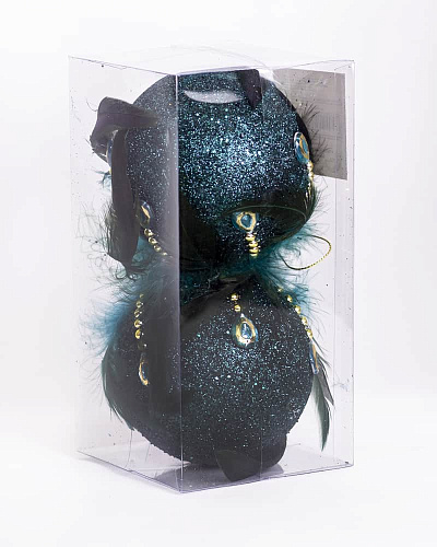 Набор шаров 10 см 2 шт павлин 9920410 Набор шаров 10 см 2 шт павлин 9920410