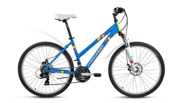 Велосипед горный хардтейл FORWARD Seido 26 2.0 disc 26" 17" синий глянцевый FORWARD Seido 26 2.0 dis