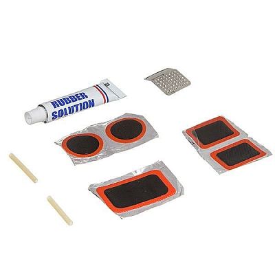 Велоаптечка RS-6031 (клей заплатки в компл) в пласт. коробке X95604