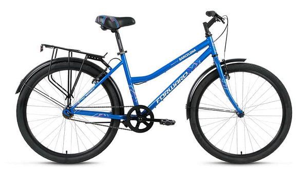 Велосипед городской FORWARD Barcelona 1.0 26" 17" 1 ск. синий глянцевый FORWARD Barcelona 1.0 17" си