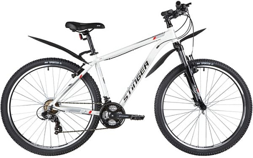 													Велосипед горный Stinger ELEMENT STD 27.5" 20" 21 ск. белый 27AHV.ELEMSTD.20WH0 2020 фото 2
