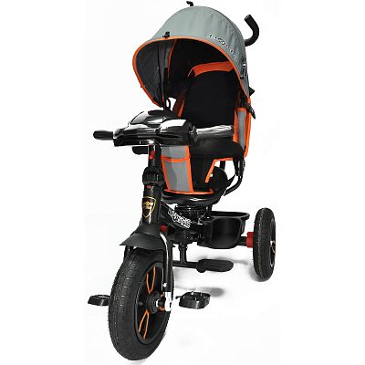 Детский трехколесный велосипед с ручкой LEXUS Trike 970TSM2-N1210P-GREY-22 серый (218)