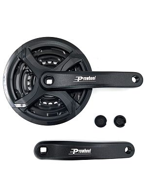 Система шатунов PROWHEEL TA-CQ02 с защитой, под квадрат, 42-34-24T, 175 мм, Х99097