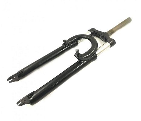 Вилка FORWARD FO212, 27.5", 1" 1/8, пружинно-эластомерная 120 мм, V-brake/дисковый, , FO212(27,5/1-1