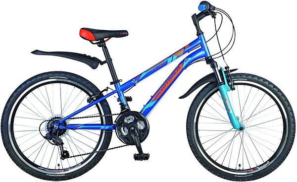 Велосипед горный Novatrack ACTION 24" 12" 18 ск. синий 24SH18SV.ACTION.12BL7 