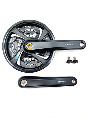 Система шатунов Shimano Tourney TX FC-TX801 с защитой, под квадрат, 42-32-22T, 175 мм, 21103305