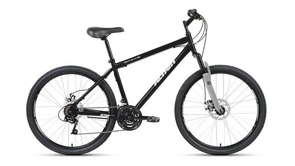 Велосипед горный ALTAIR MTB HT 26 2.0 disc 26" 17" 21 ск. черный/серый RBKT1MN6P002 2021