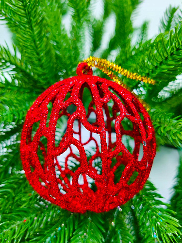 													Набор шаров 8 см 2 шт красный 9920531 фото 2