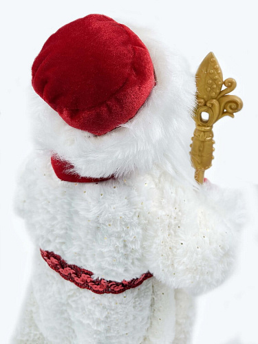 													Дед Мороз музыкальный, танцующий 50 см белый, красный 19A603-20 фото 2